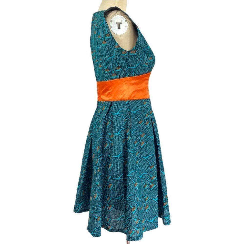 African inspired print A-line dress - Picture 4 of 8